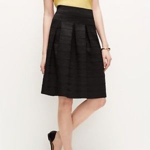 Ann Taylor Black Ribbon Full Skirt